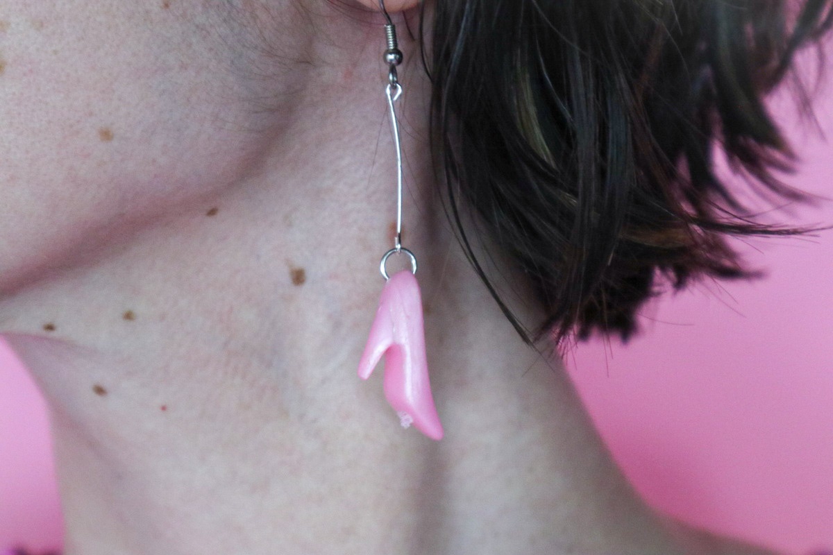 barbie shoe earrings