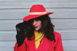 Where In The World Is Carmen Sandiego? Costume thrifted vintage secondhand hannah rupp