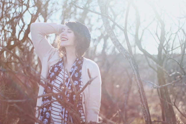 hannah rupp the outfit repeater punk goth fashion pattern mixing skulls sequins stripes skinny jeans