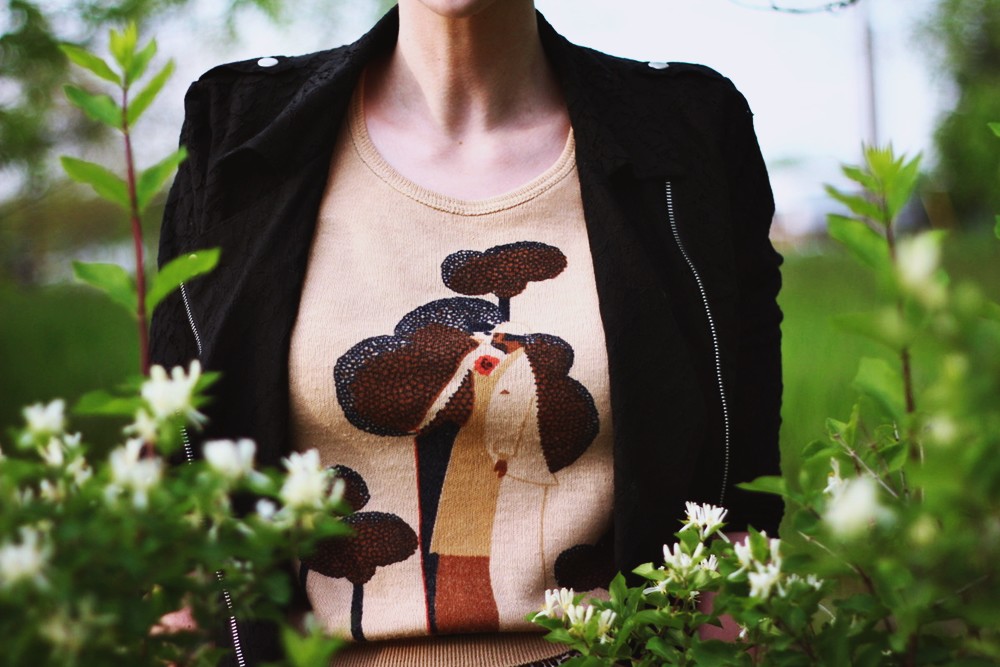 hannah rupp the outfit repeater edgy summer outfit moto jacket pixie haircut