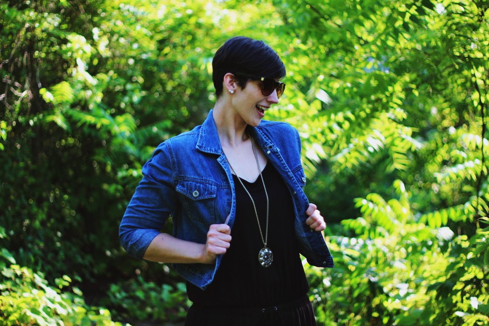 hannah rupp the outfit repeater black BB Dakota jumpsuit Gwynnie Bee Target sandals fresh face