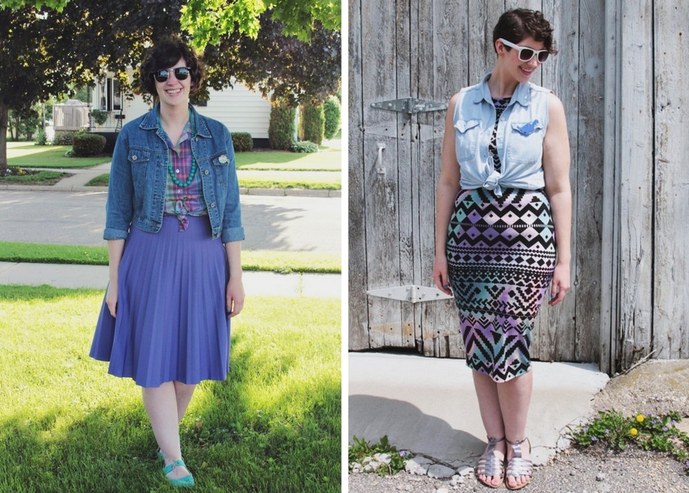 10 Outfits That Will Inspire You For Summer | The Outfit Repeater summer outfit ideas purple skirt and purple dress