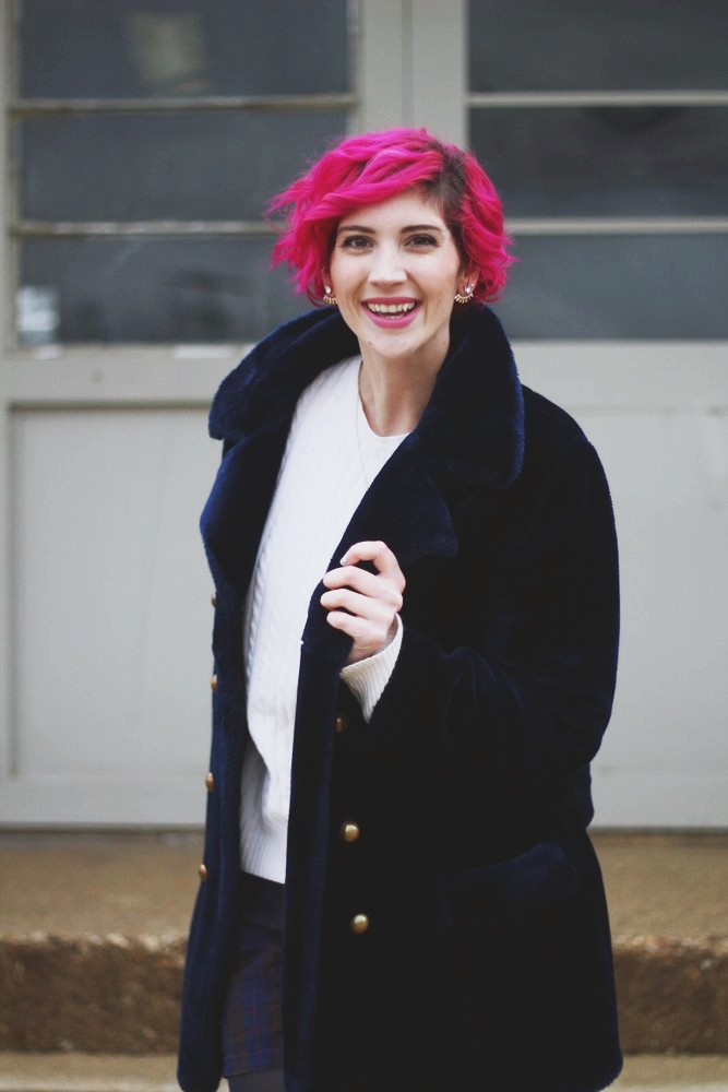 Muppet Chic: Wearing A Furry Blue Coat in Real Life