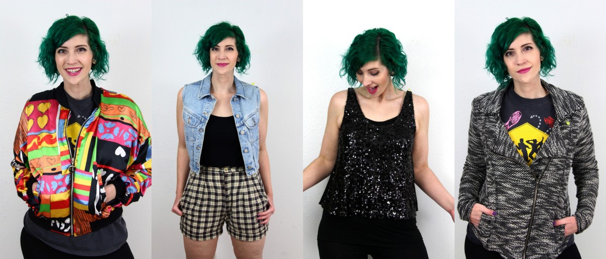 Clothes from my April thrift haul video