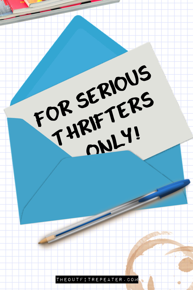 For Serious Thrifters Only