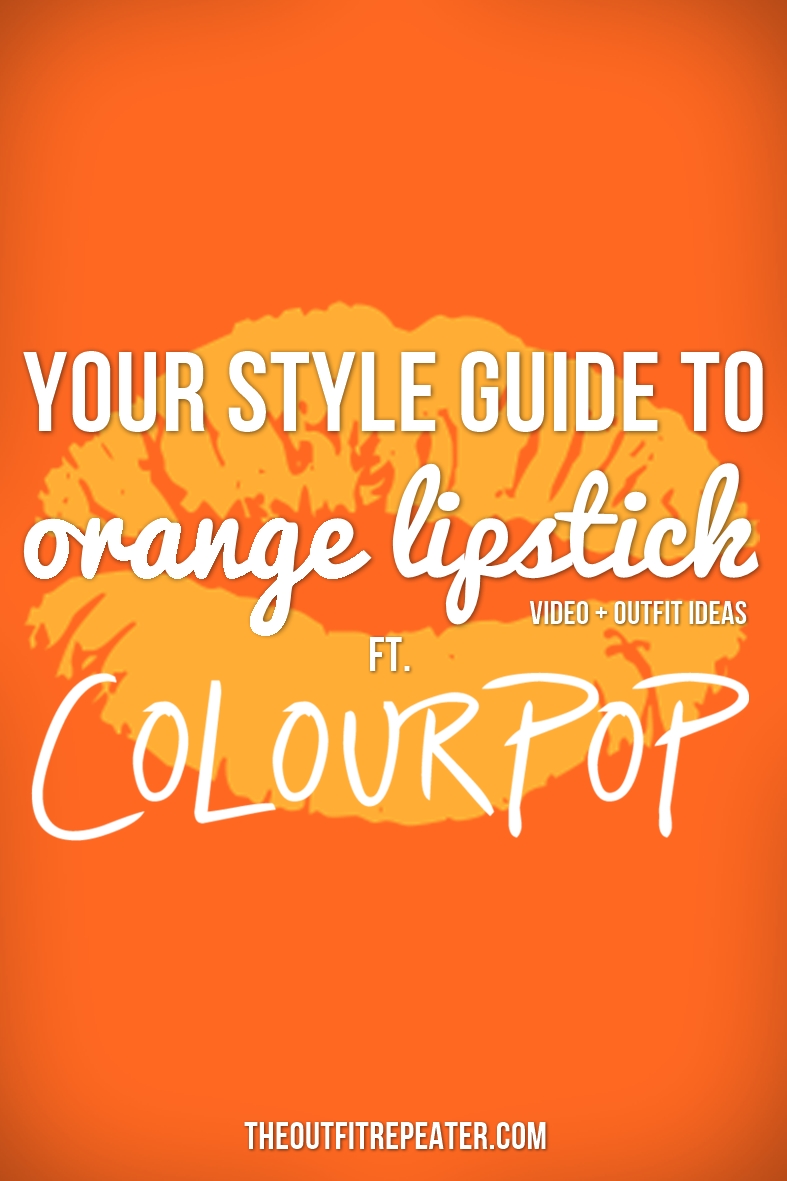 Your Style Guide To Wearing Orange Lipstick
