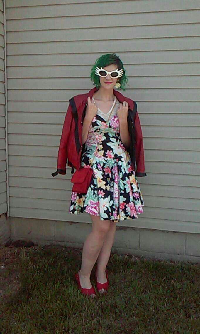 best of 2016 rewind 1980s outfit floral dress michael jackson thriller jacket