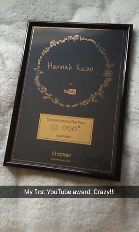 best of 2016 rewind hannah rupp youtube award 10000 subscribers octoly