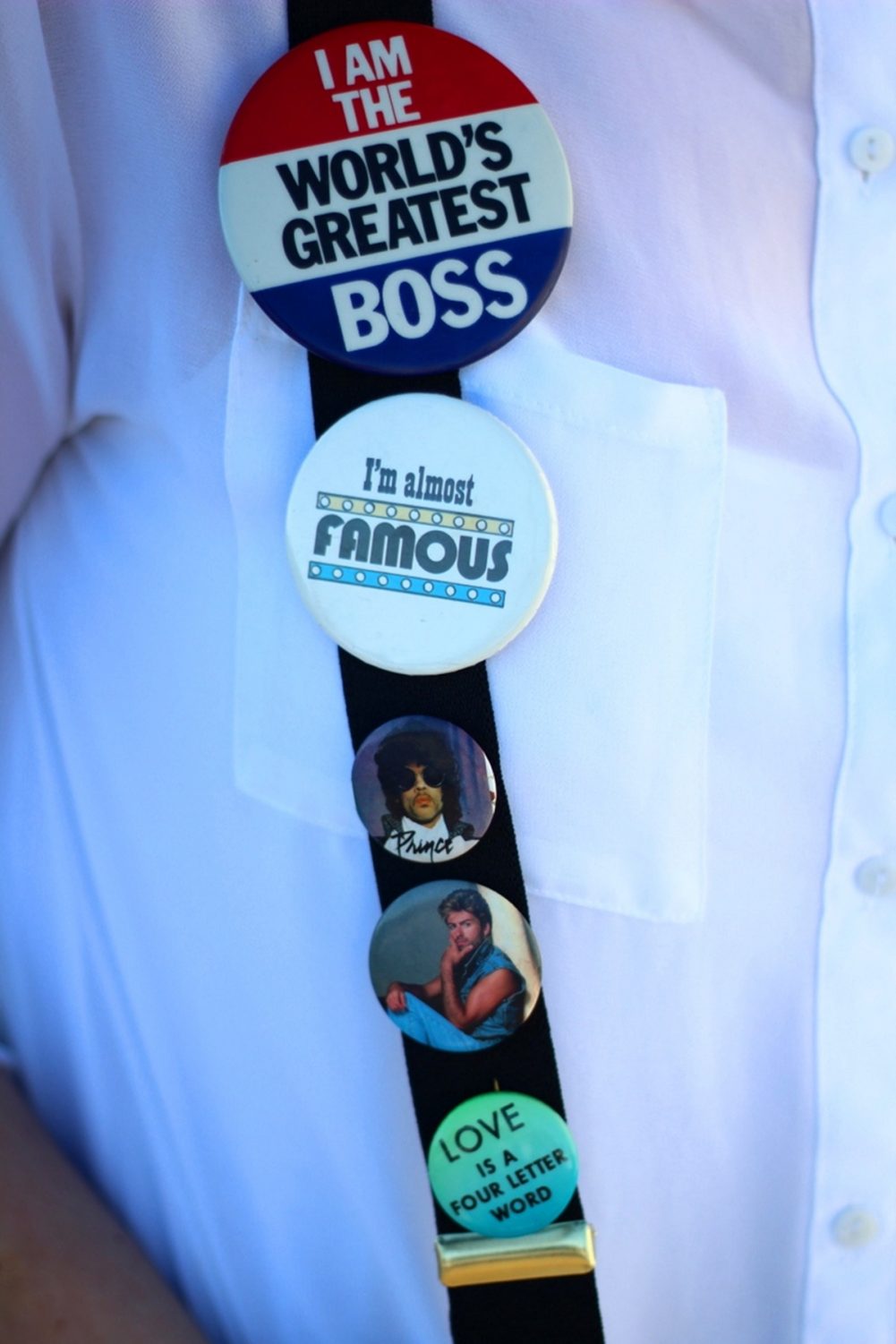 vintage pin buttons flair Prince George Michael 2016