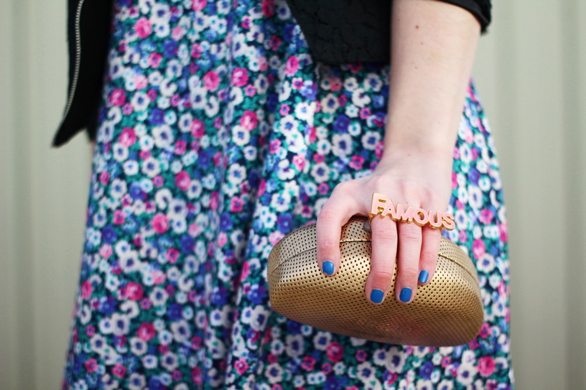 What I Love About Colorful Tights + A DIY Clutch Tutorial