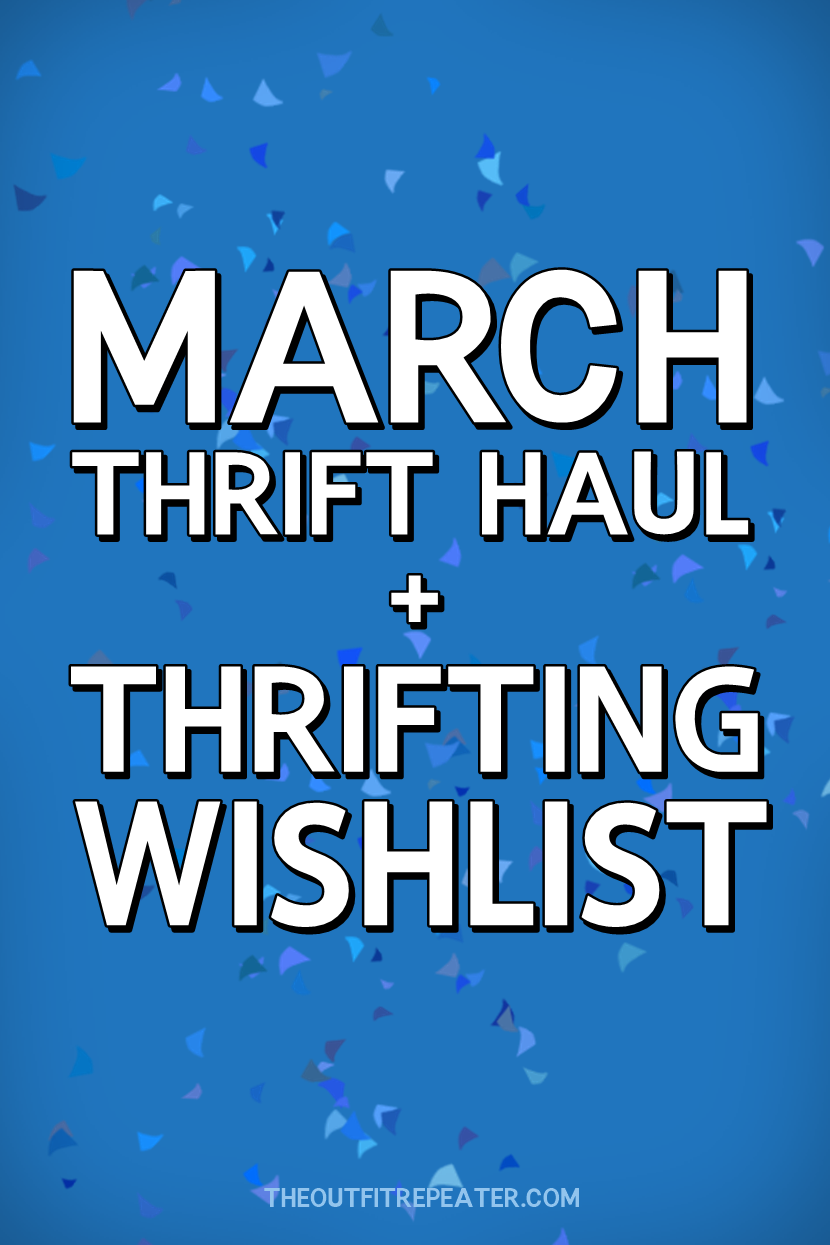 Really Rad March Thrift Haul Video + April Thrifting Wishlist