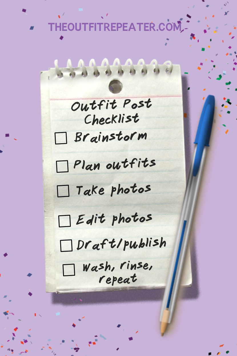 how to write an outfit post fashion blogger tutorial advice tips tricks the outfit repeater hannah rupp checlist