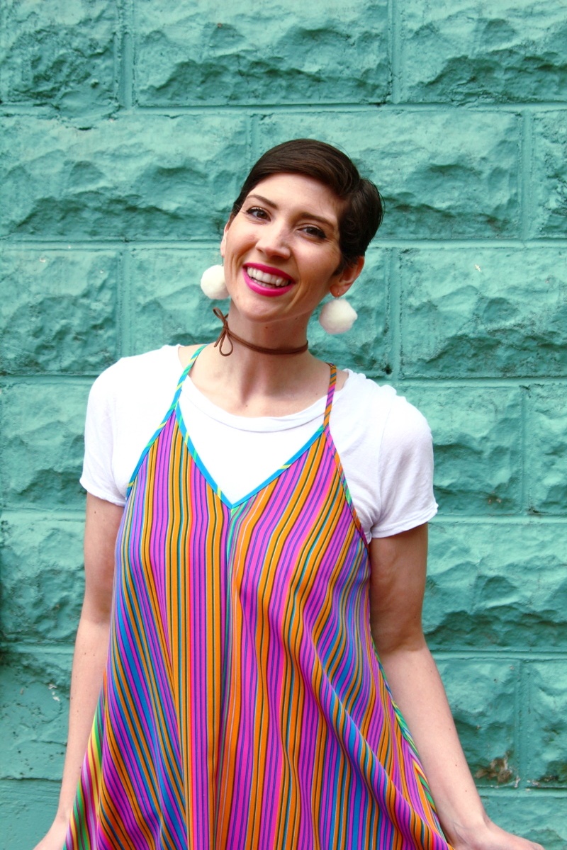 Two Ways to Wear a Rainbow Dress | The Outfit Repeater