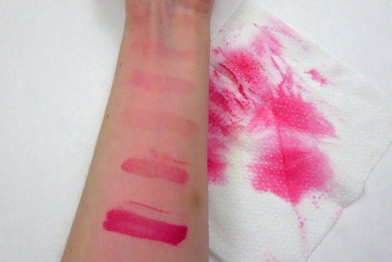 red lipstick arm swatch, beauty makeup cosmetics