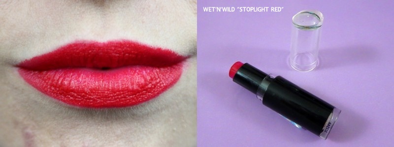 wet'n'wild stoplight red lipstick