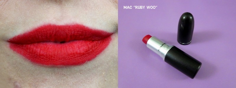 mac ruby woo red lipstick