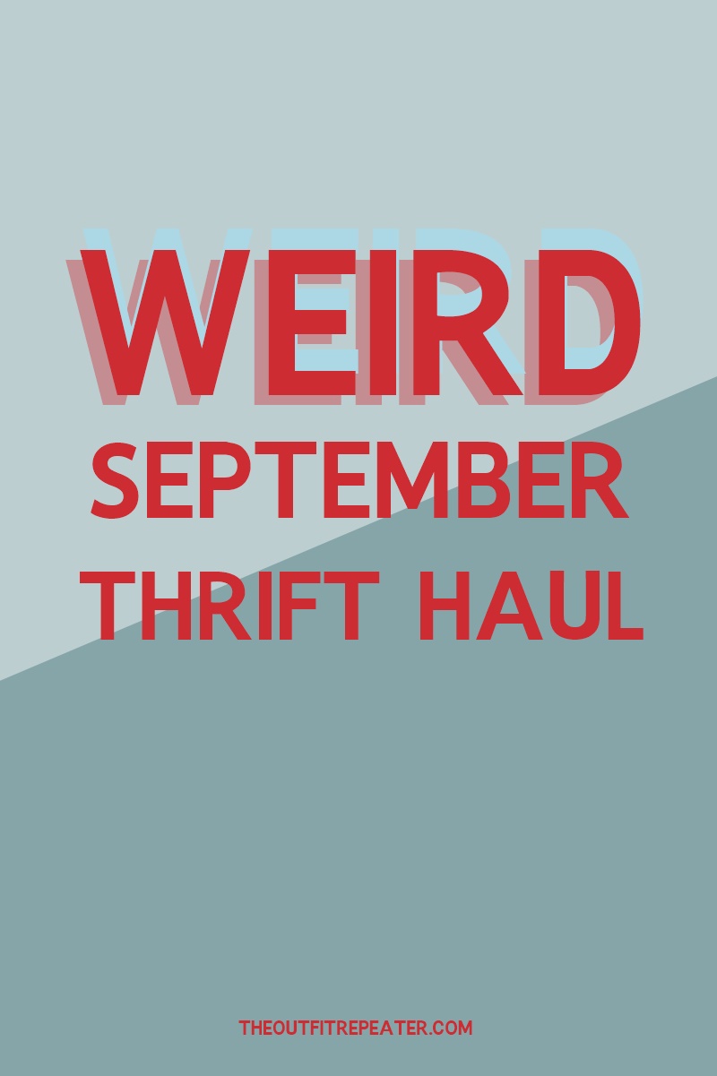 weird september thrift haul hannah rupp the outfit repeater video fashion clothes household