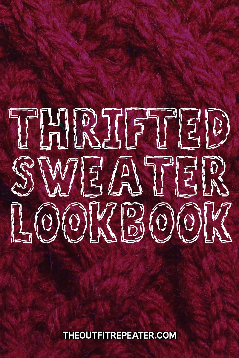 Sweater Weather Thrifted Lookbook thrifted sweater outfits fall autumn video