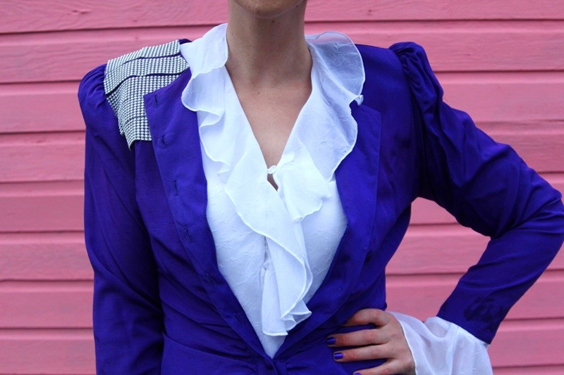 the outfit repeater hannah rupp prince halloween costume diy thrifted 1980s vintage retro idea inspired purple rockstar