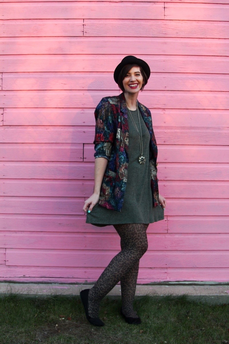 the outfit repeater hannah rupp how to wear leopard print tights outfit for fall