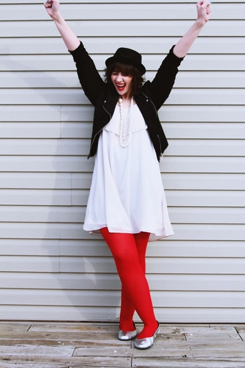 the outfit repeater hannah rupp fashion blog style evolution white dress moto jacket red