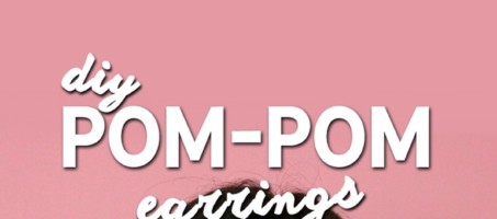 DIY Pom-pom Earrings in Under 5 Minutes!