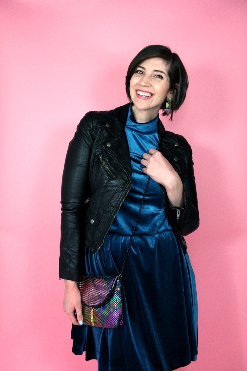 the outfit repeater hannah rupp girls night out ladies evening eshakti dress thrifted vintage