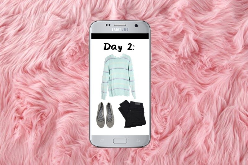 hannah rupp the outfit repeater winter capsule wardrobe challenge day 2