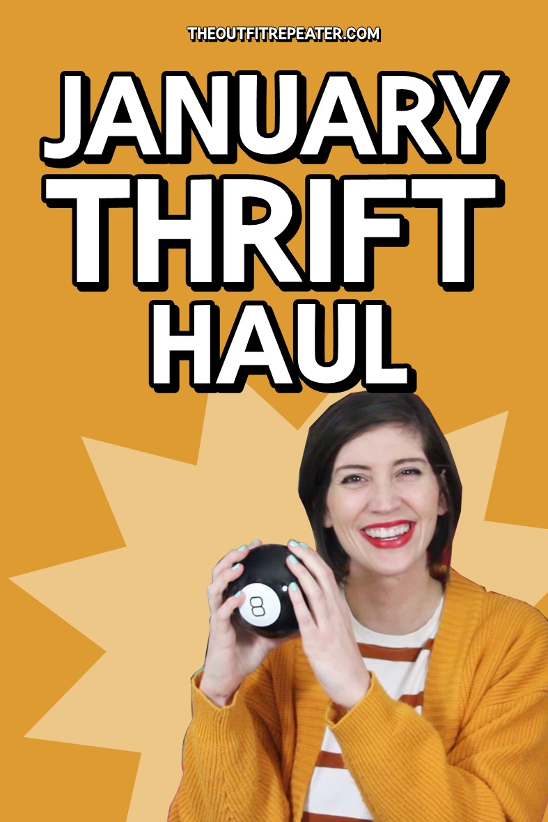 Colorful January Monthly Thrift Haul + February Thrifting Wishlist 
