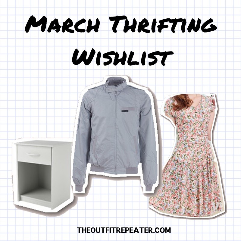 Mishmash February Thrift Haul + March Thrifting Wishlist | theoutfitrepeater.com february monthly thrift haul video march thrifting wishlist hannah rupp the outfit repeater