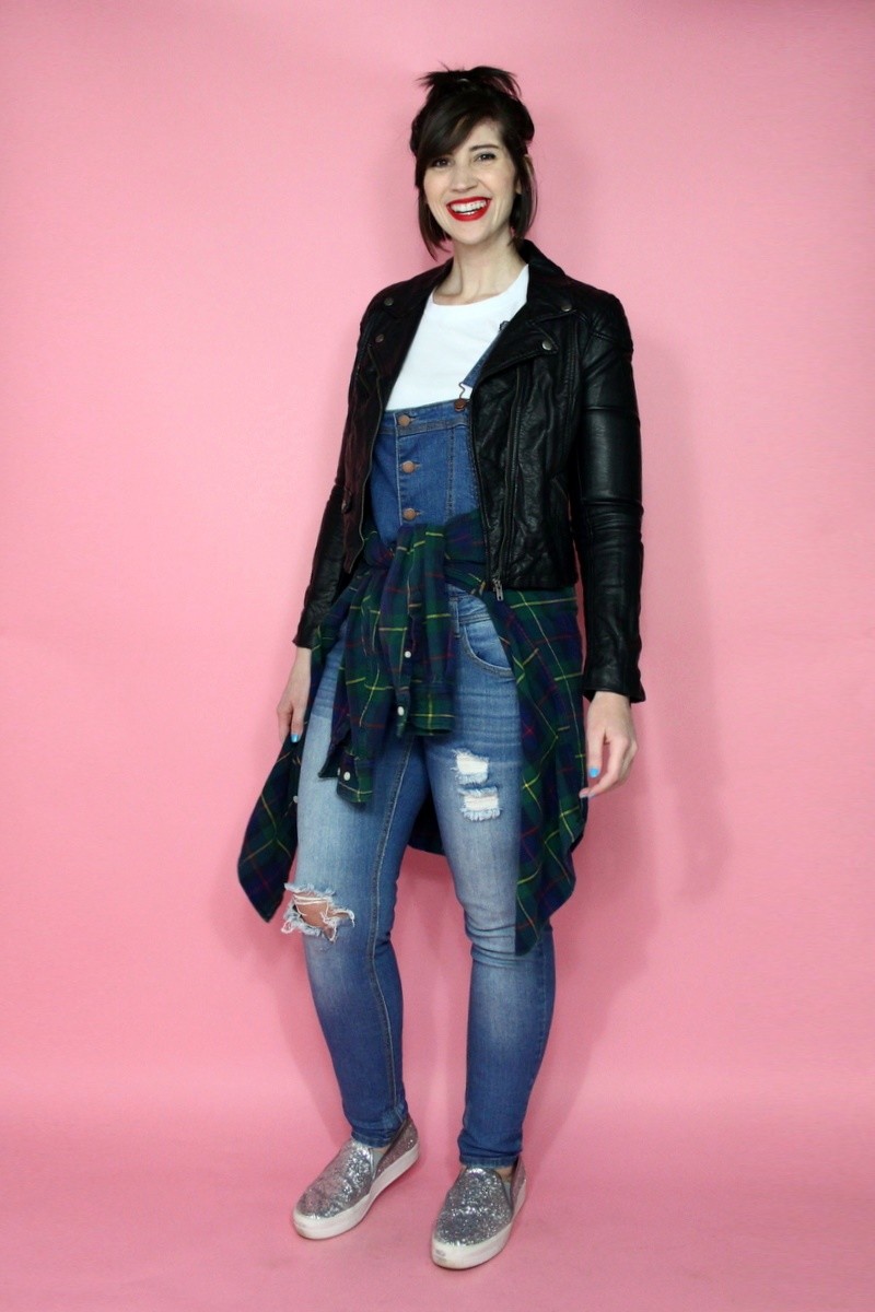 denim overalls the outfit repeater hannah rupp thrifted fashion spring