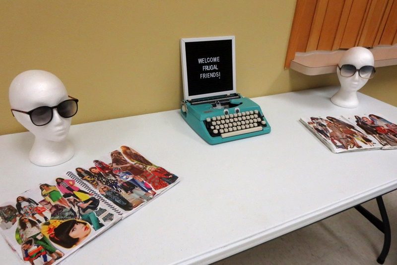 hannah rupp the outfit repeater thrift blog monroe public library program colorful striped dress