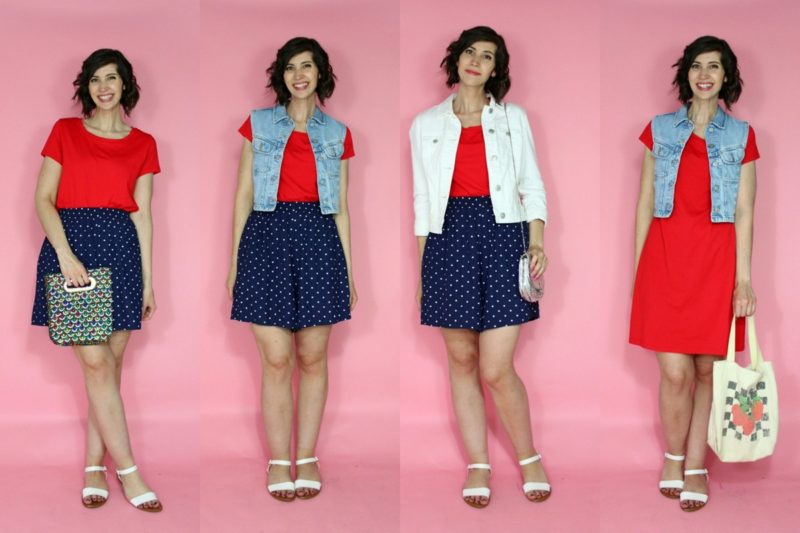 hannah rupp the outfit repeater colorful summer capsule wardrobe challenge