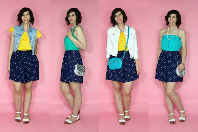 hannah rupp the outfit repeater colorful summer capsule wardrobe challenge