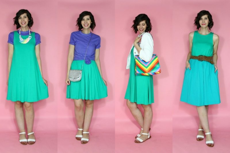 hannah rupp the outfit repeater colorful summer capsule wardrobe challenge