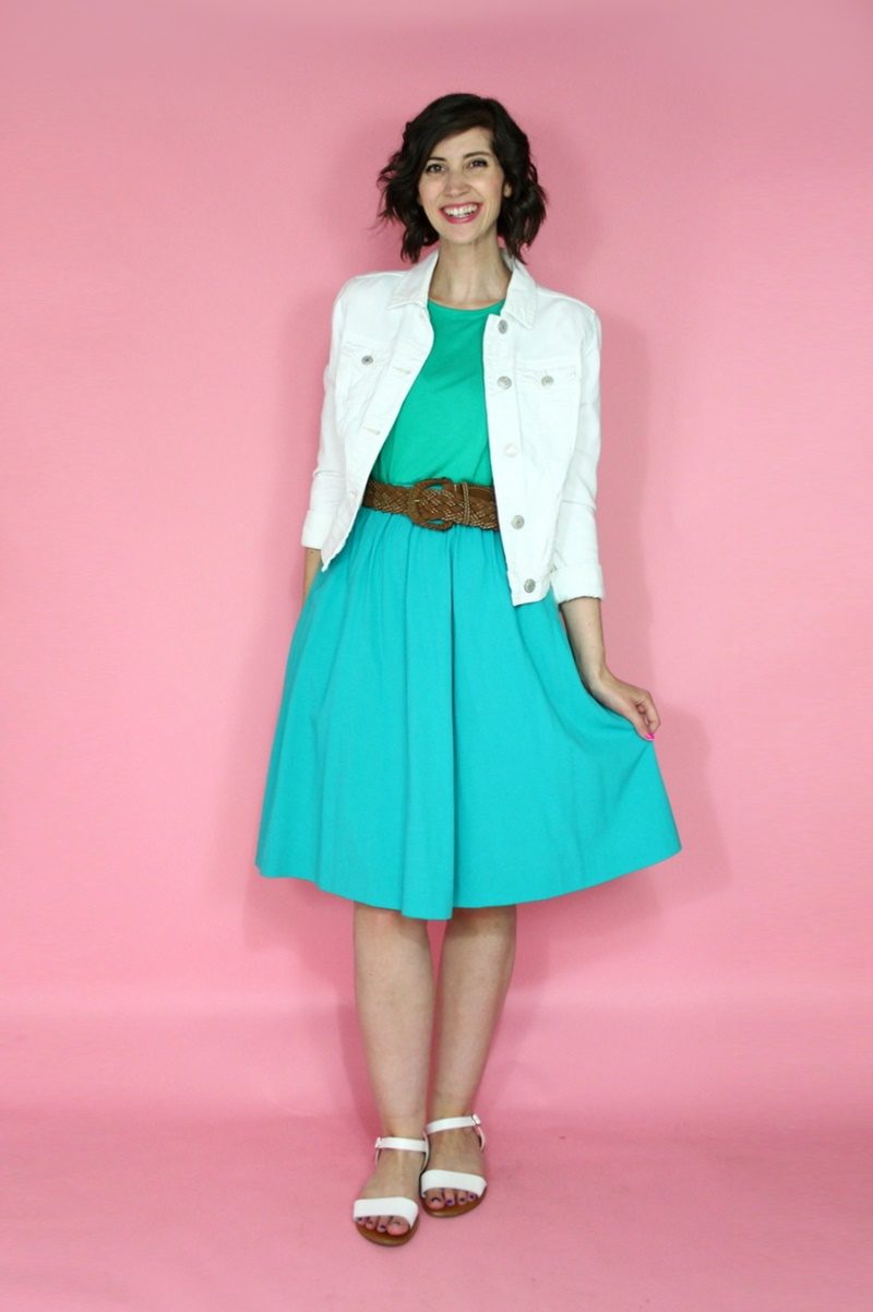 hannah rupp the outfit repeater colorful summer capsule wardrobe challenge