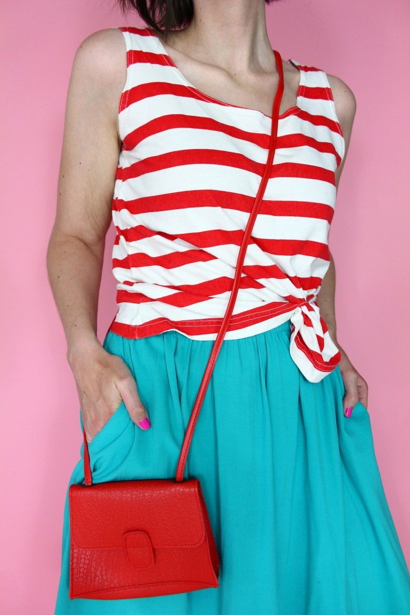 hannah rupp the outfit repeater bright neon nautical summer fashion idea