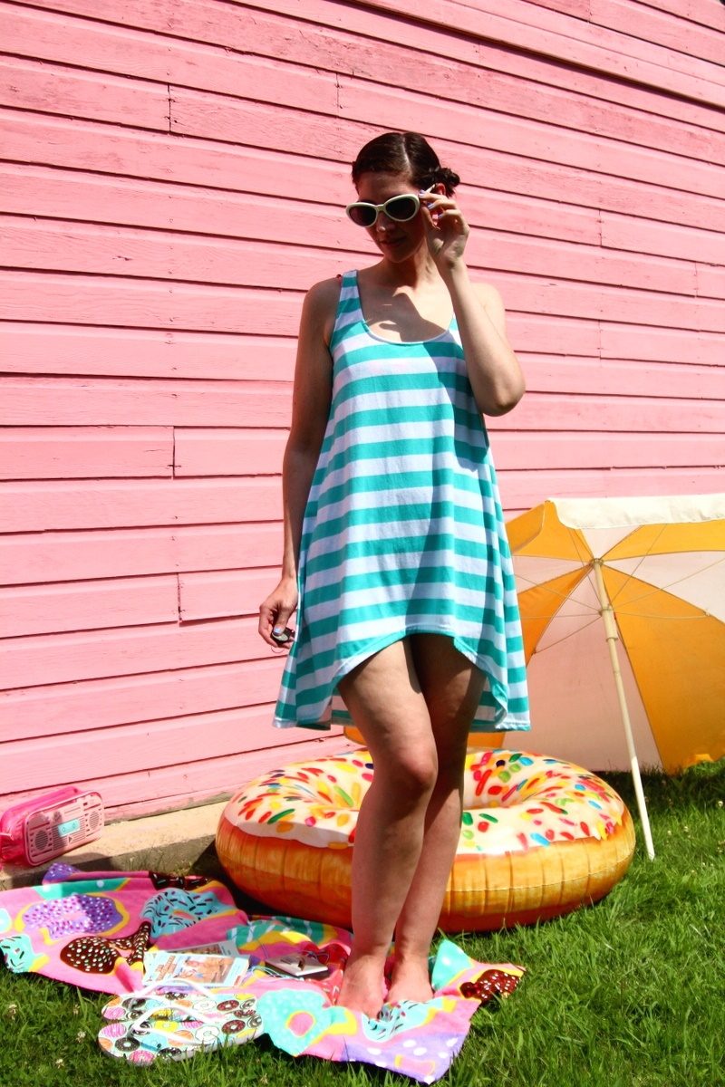 swimsuit cover up outfit the outfit repeater hannah rupp thrifted fashion style summer
