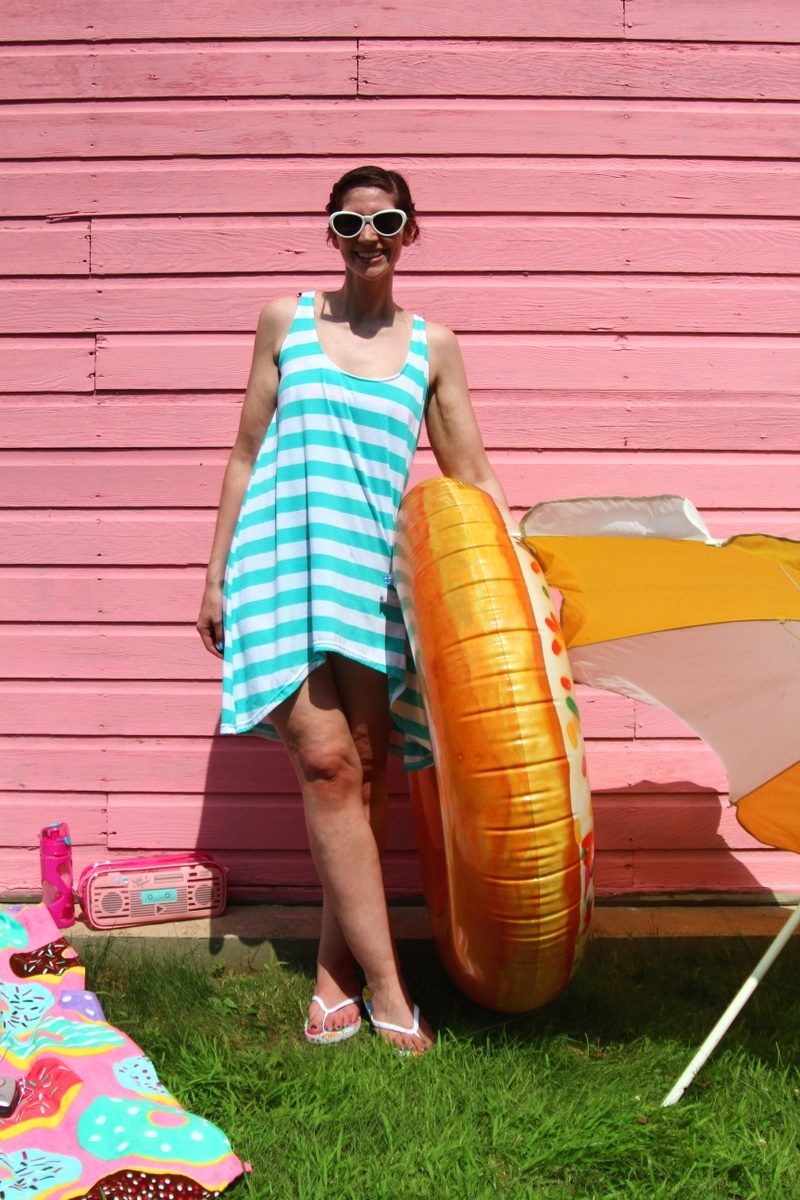 swimsuit cover up outfit the outfit repeater hannah rupp thrifted fashion style summer