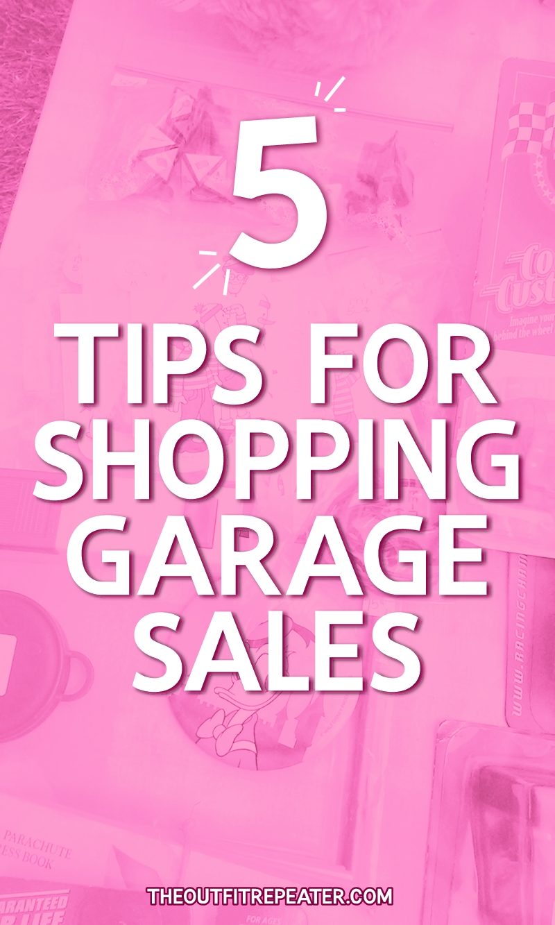 5 Tips for Celebrating National Garage Sale Day on August 12th | theoutfitrepeater.com shopping garage sale tips yard thrift secondhand resale hannah rupp the outfit repeater august 12th