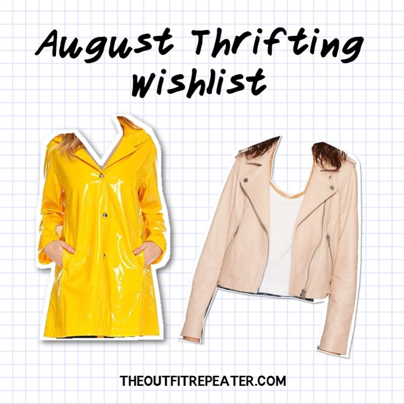 july monthly thrift haul video hannah rupp the outfit repeater thrifting wishlist