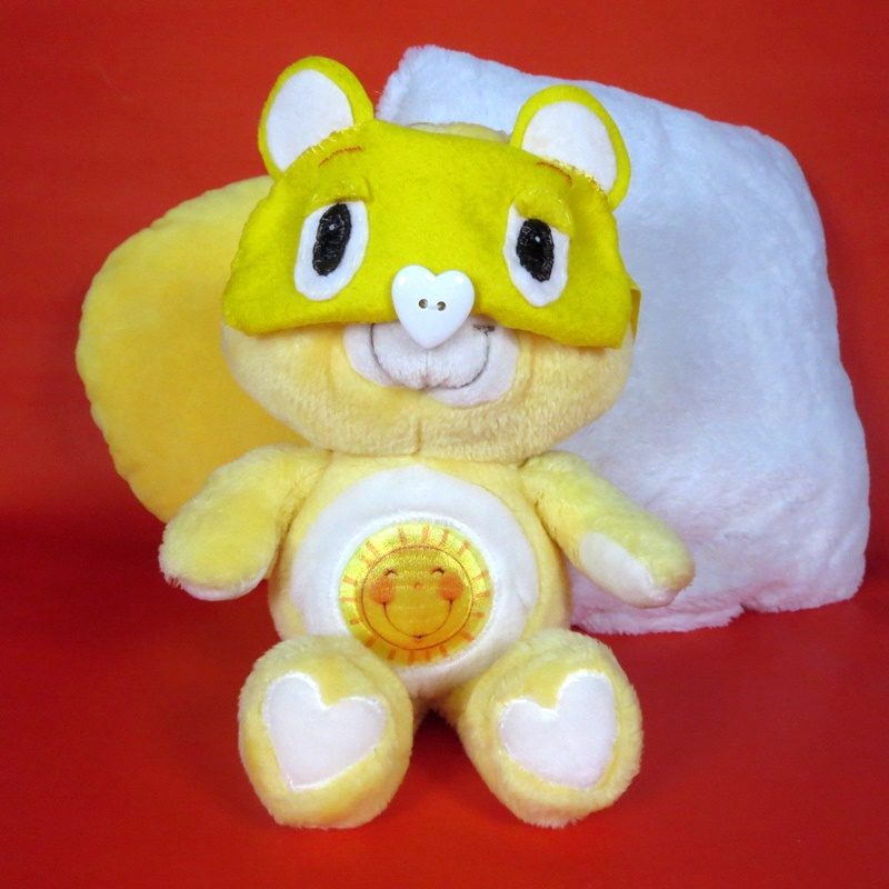 DIY Care Bear sleeping eye mask how to tutorial retro funshine 1980s hannah rupp the outfit repeater