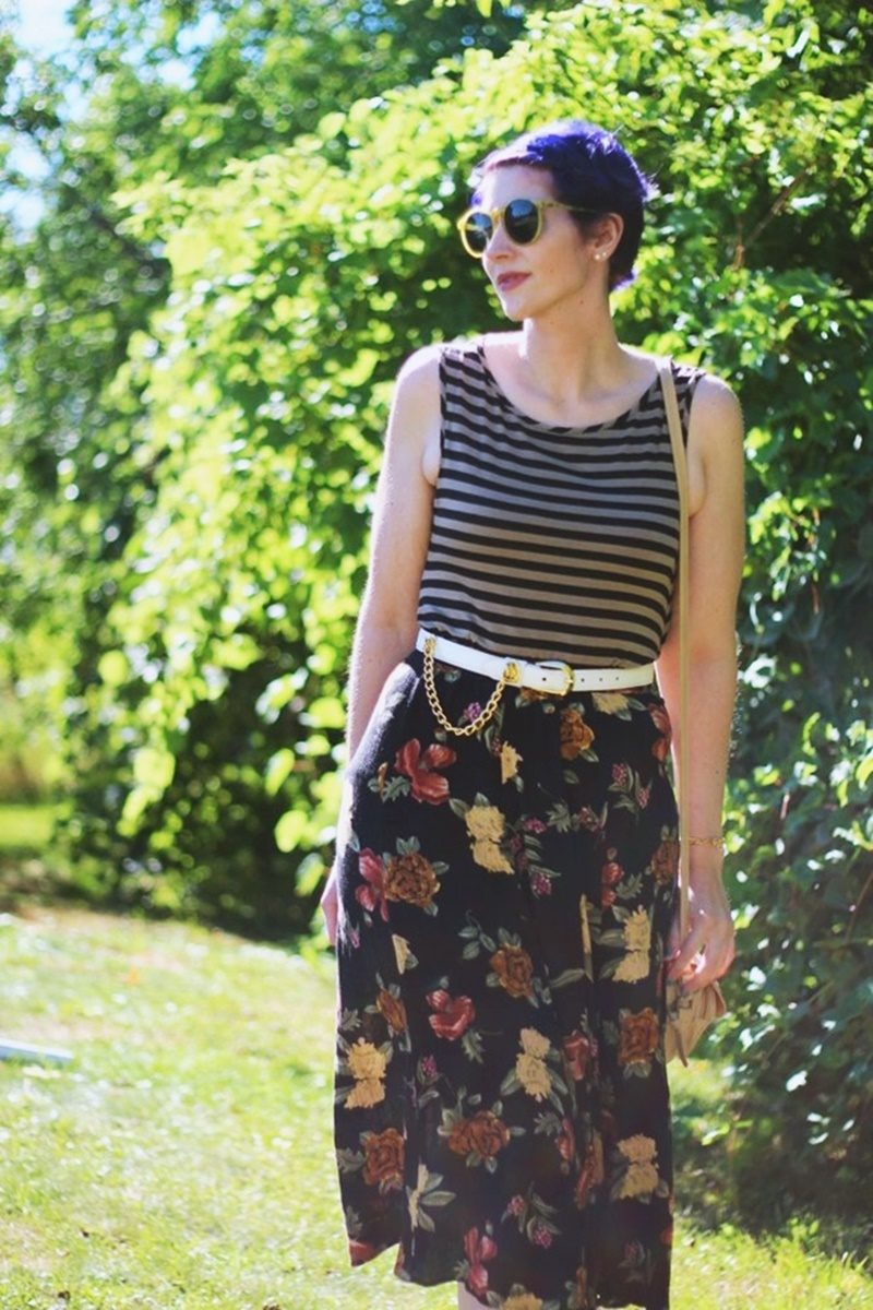 fall 2018 fashion trends in your closet vintage thrifted animal print monochrome 1980s hannah rupp the outfit repeater