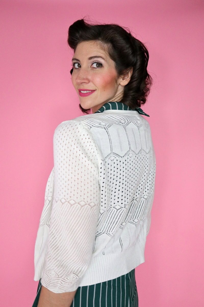 the outfit repeater hannah rupp vintage 1940s style thrifted dress arsenic and old lace