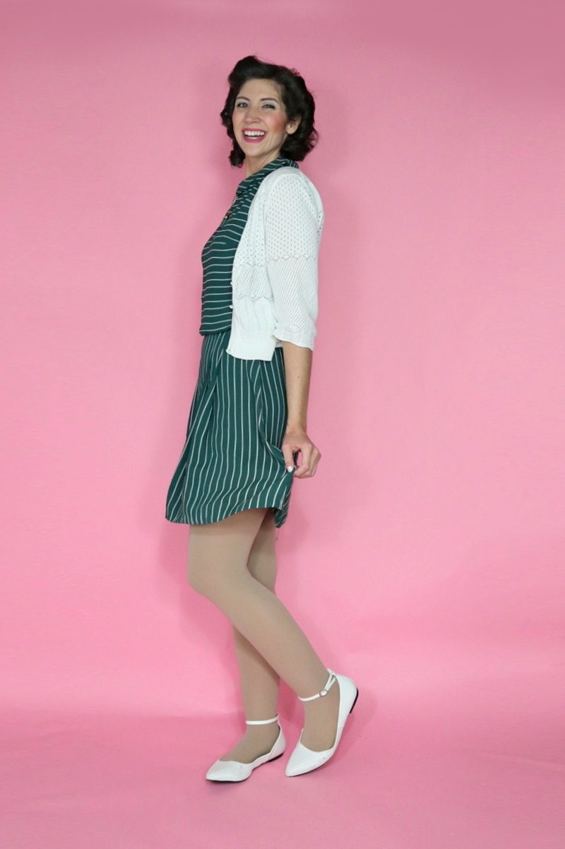 the outfit repeater hannah rupp vintage 1940s style thrifted dress arsenic and old lace