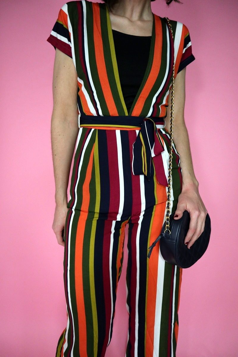 fall jumpsuit outfit striped asos favorite shopping thanksgiving style thrifted hannah rupp repeater