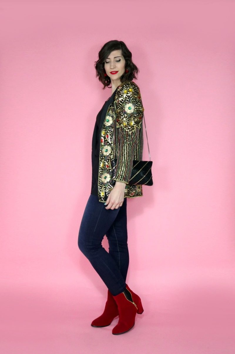 winter evening night award show outfit 2019 hannah rupp the outfit repeater