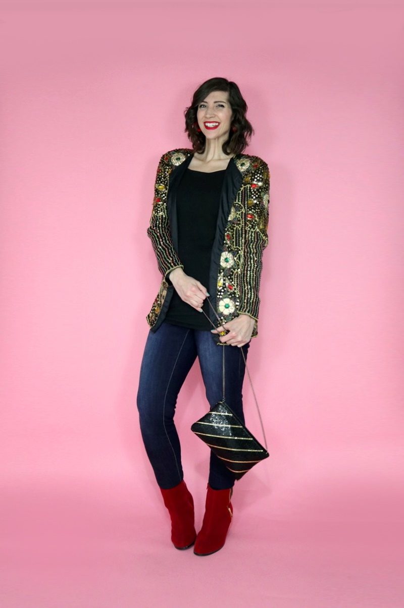 winter evening night award show outfit 2019 hannah rupp the outfit repeater