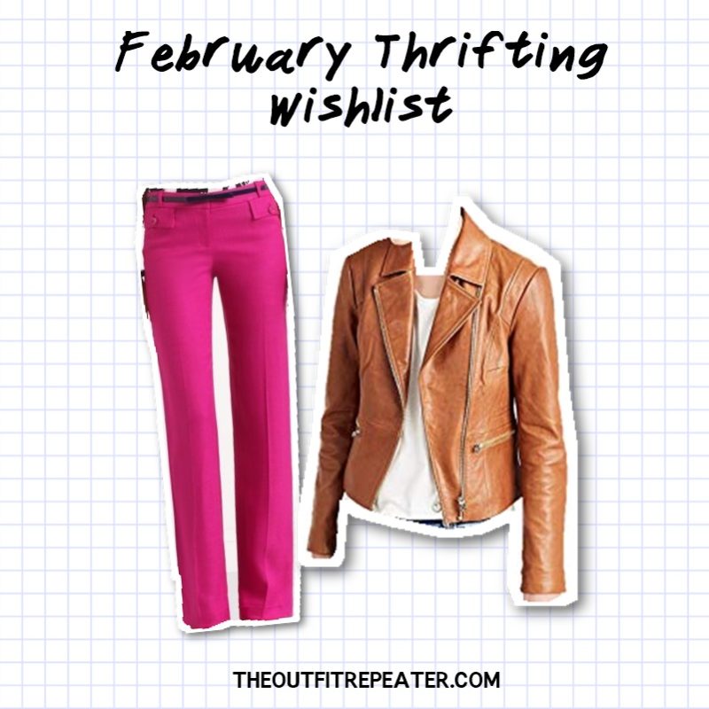 One Minute January Monthly Thrift Haul Video + February Thrifting Wishlist | theoutfitrepeater.com one minute january monthly thrift haul video 2019 hannah rupp the outfit repeater