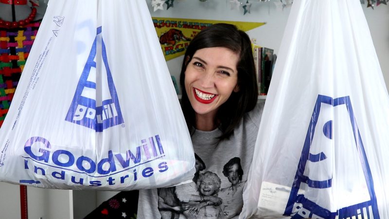 March Monthly Thrift Haul Video + April Thrifting Wishlist | theoutfitrepeater.com march thrift haul video goodwill 2019 hannah rupp the outfit repeater